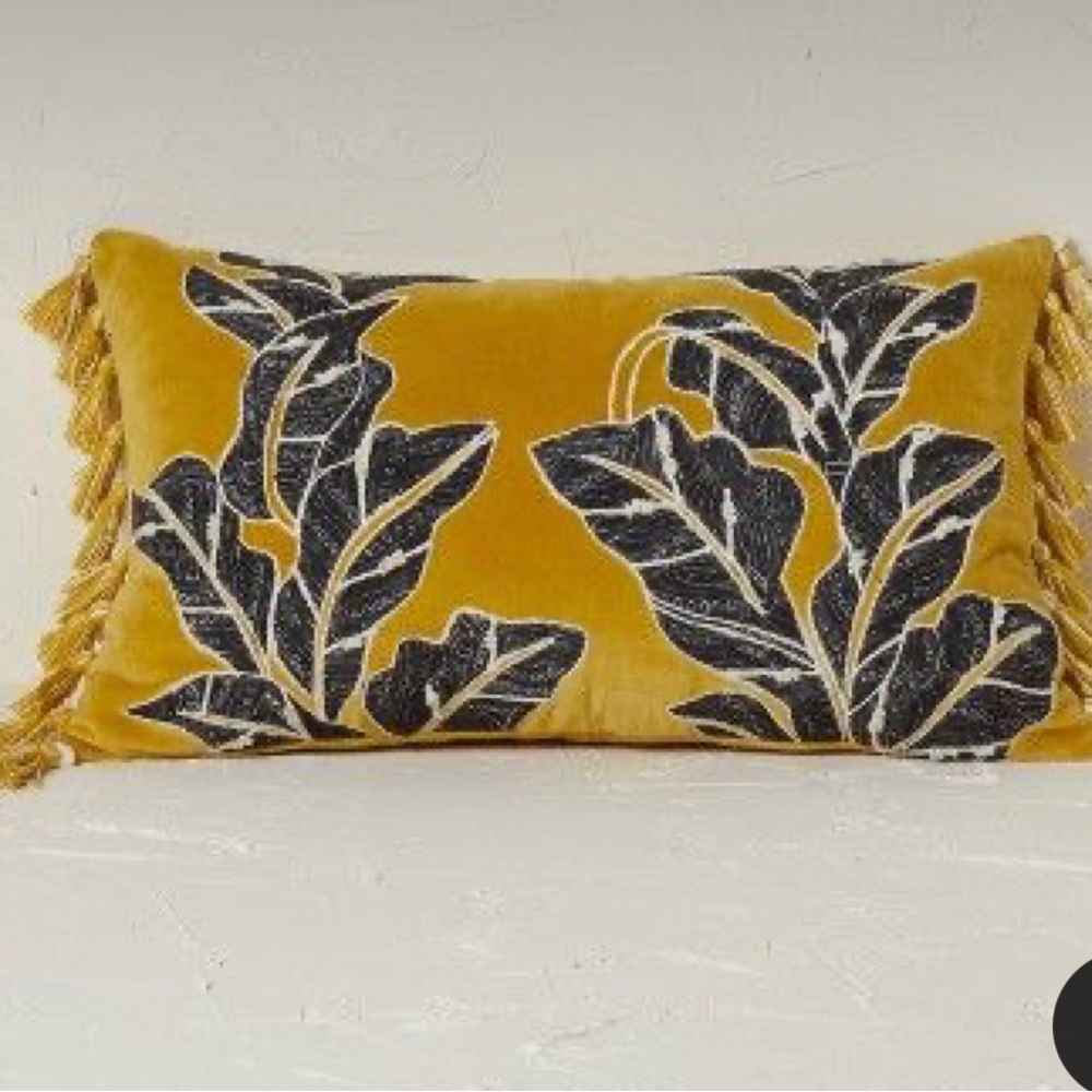 Opalhouse x Jungalow embroidered lumbar pillow